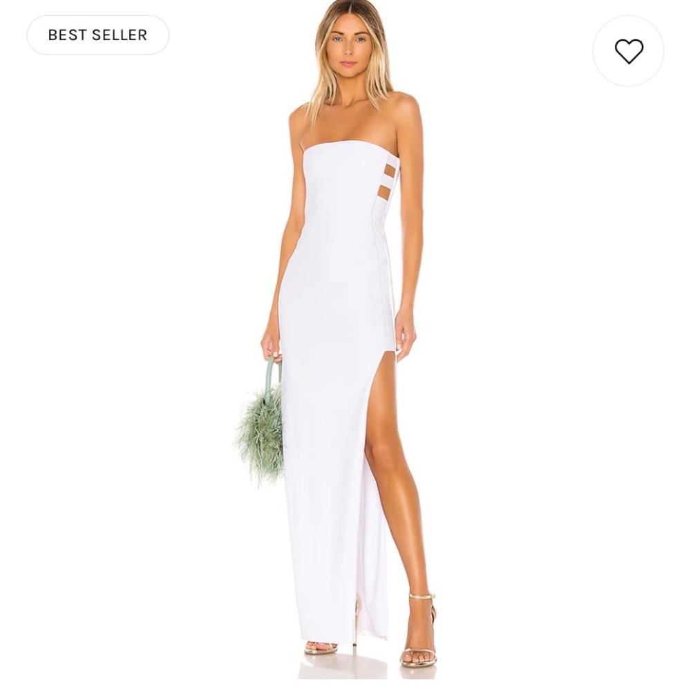 Revolve Nookie Flaunt Gown in White Size M